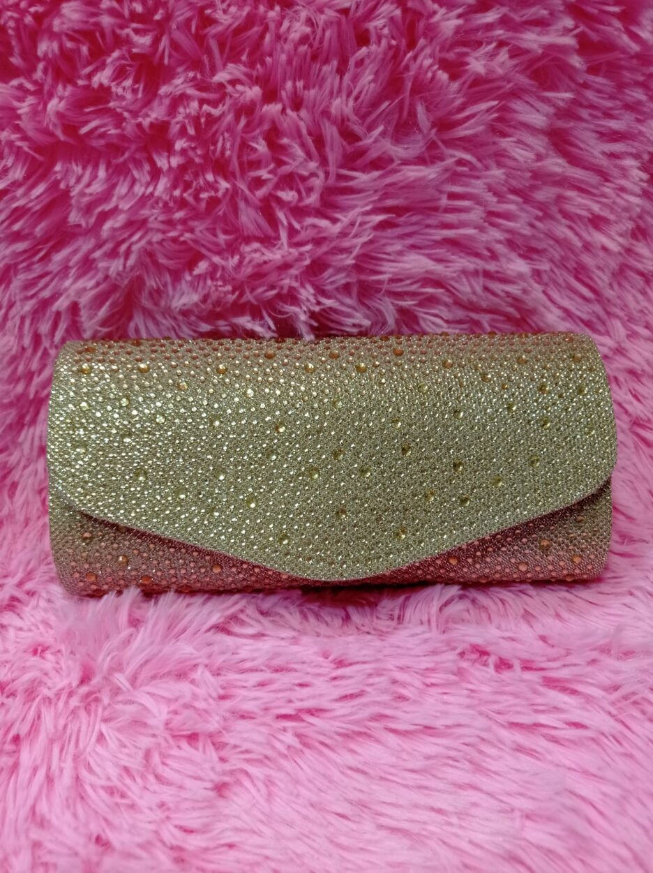 Bolso fiesta gotas dorado