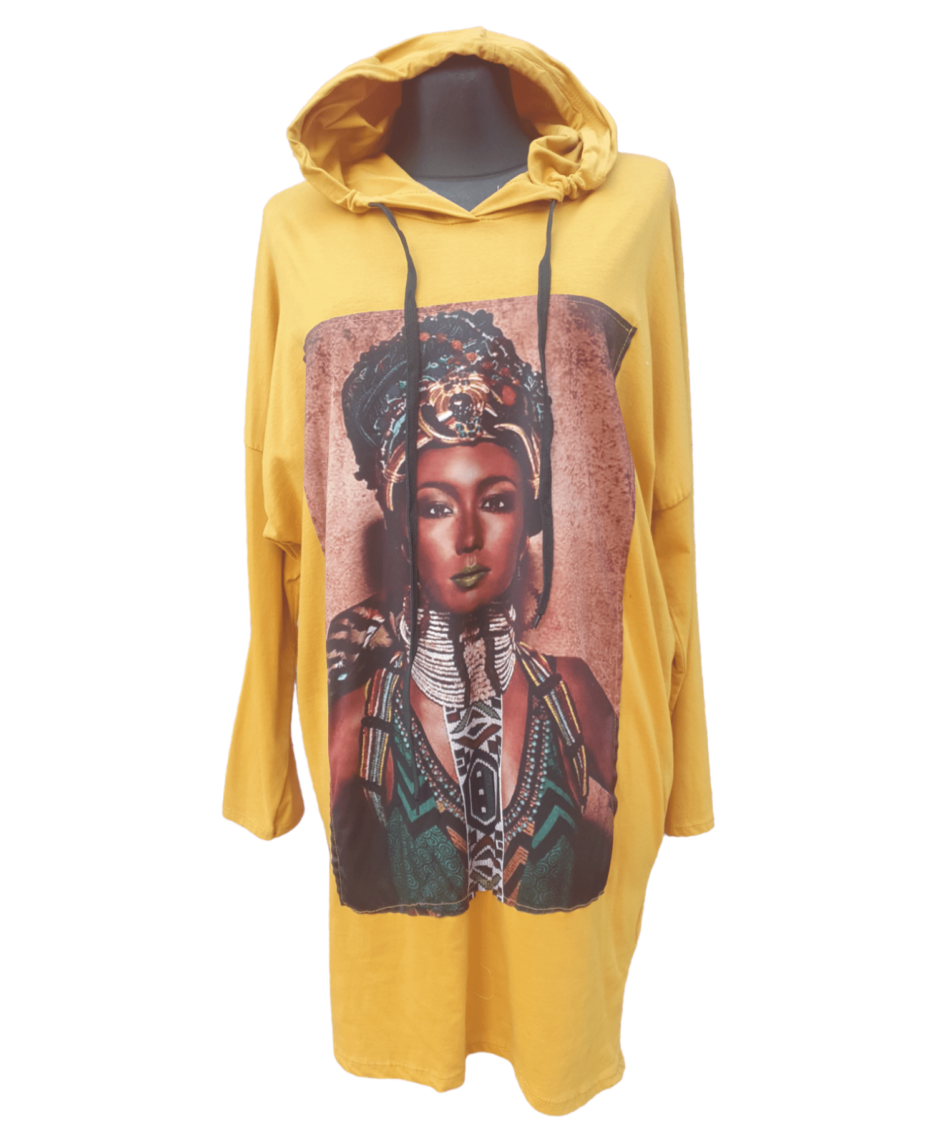 Vestido sudadera africana