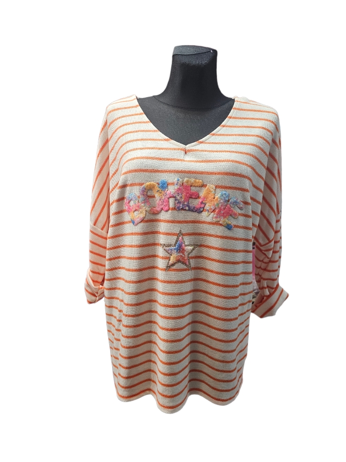 Camiseta boheme naranja