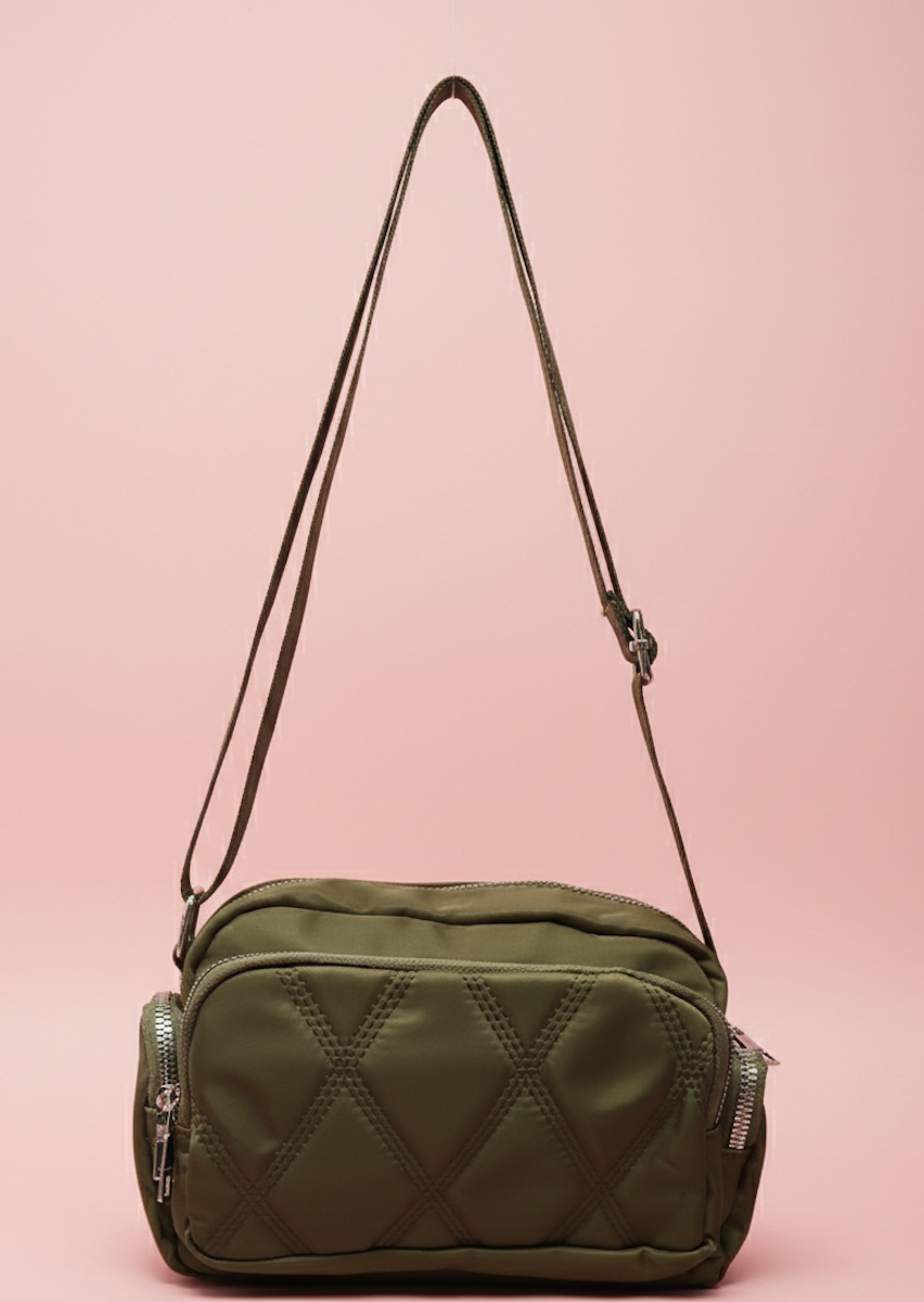 Bolso bandolera mini nylon verde