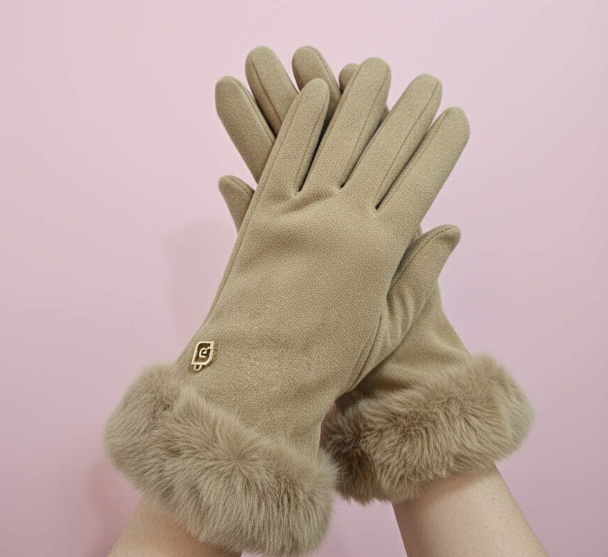 Guantes Carmen camel