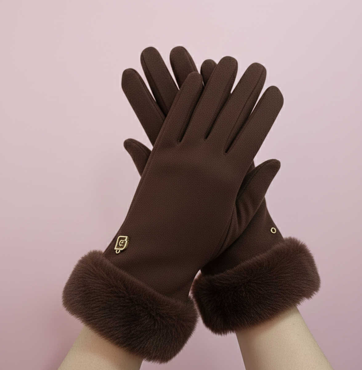 Guantes Carmen marrón chocolate