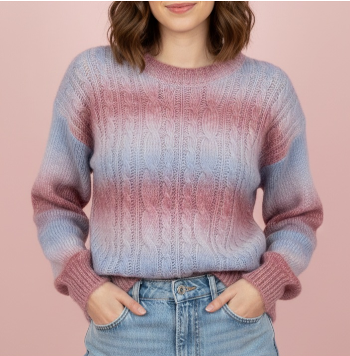 Jersey degradado fucsia y azul