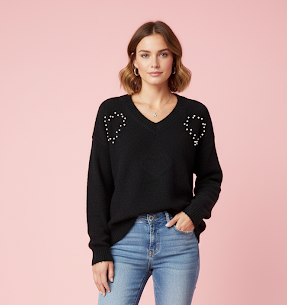 Jersey perla love negro