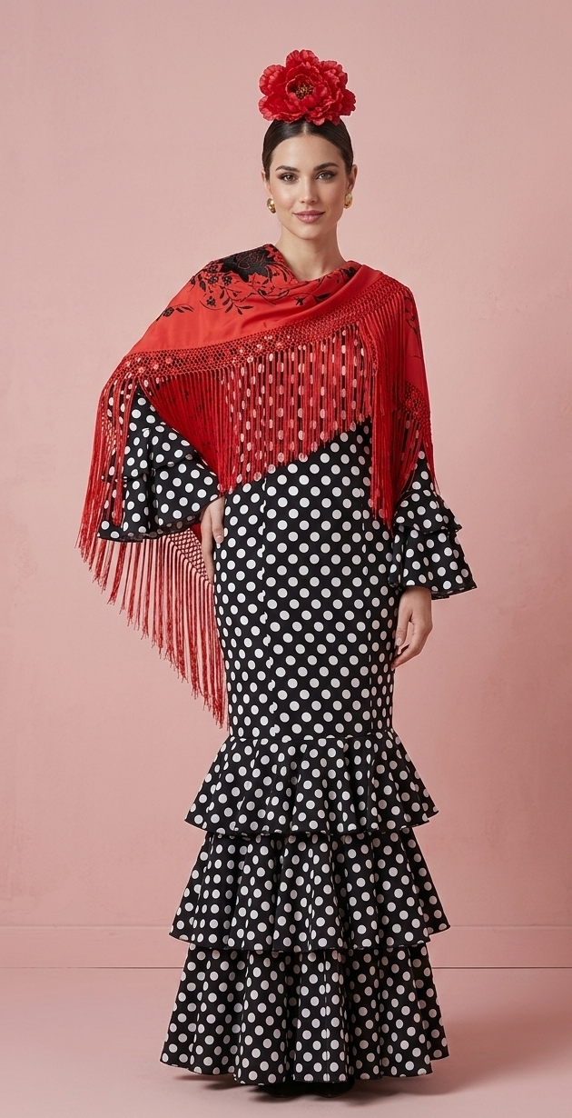 Vestido flamenca lunares