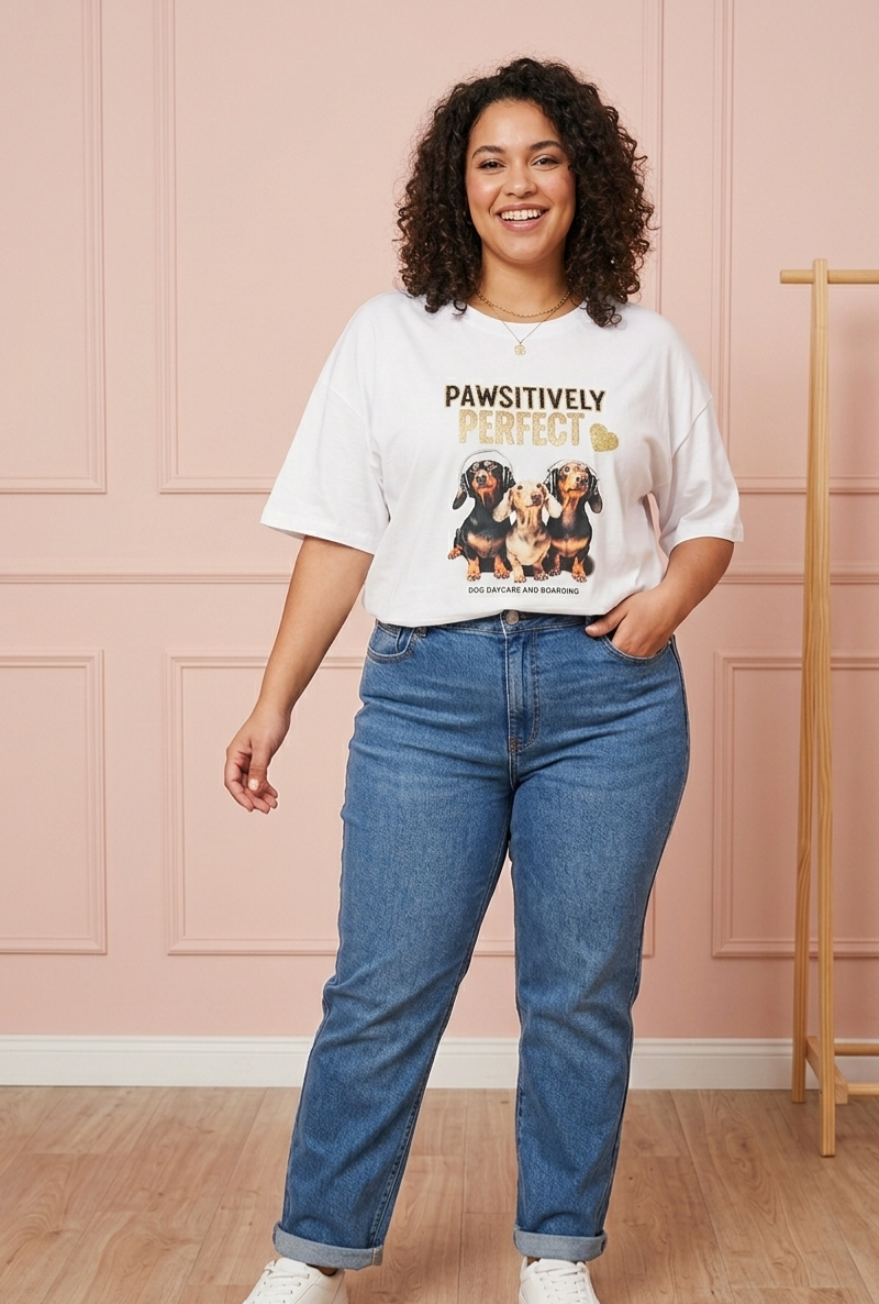 Camiseta oversize perritos