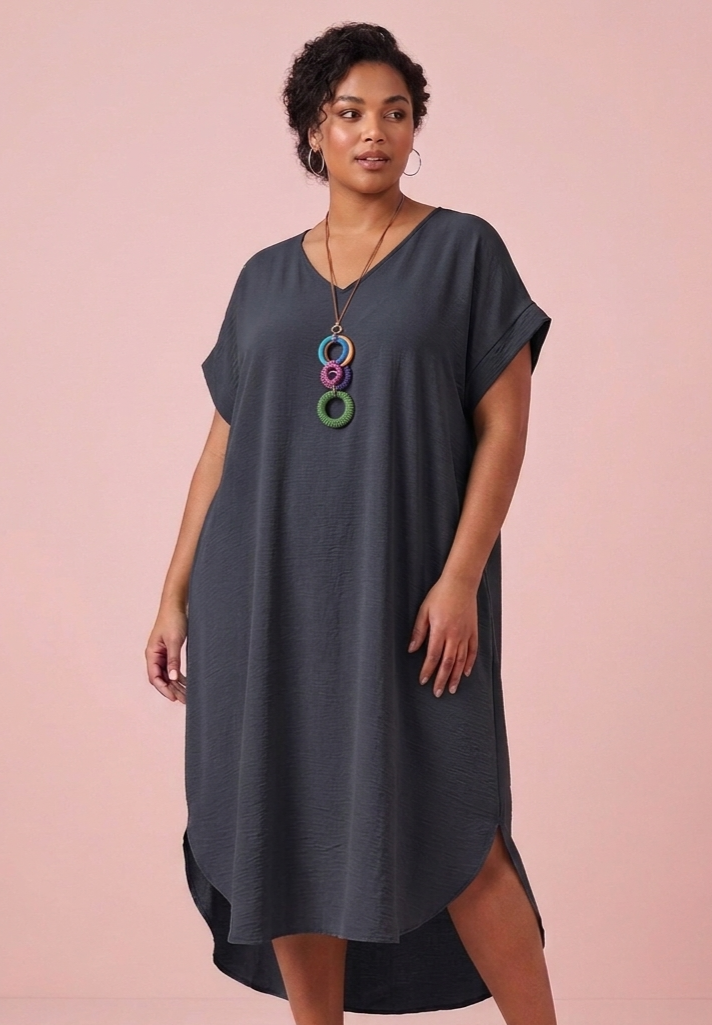 Vestido oversize marino