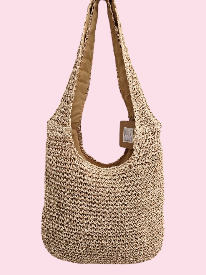 Bolso saco rafia